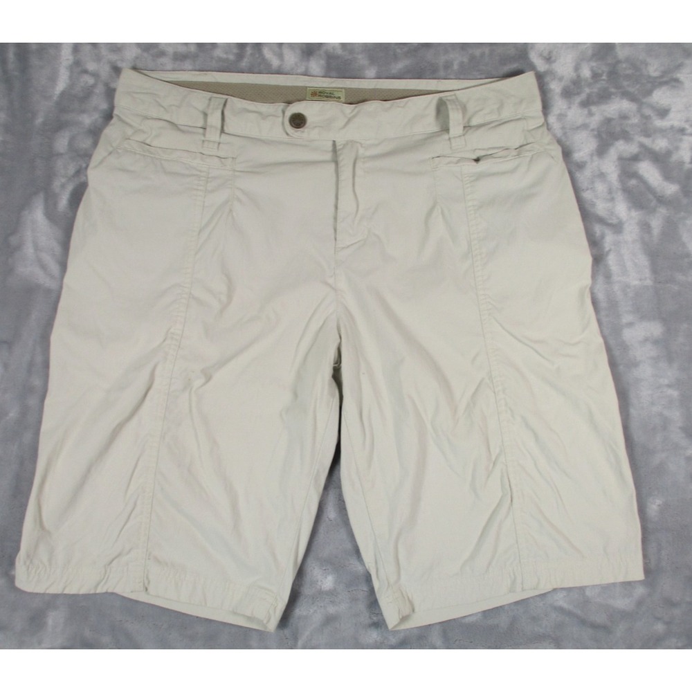 Royal Robbins‎ Women Size 16 Khaki Nylon Golf Hiking Outdoor Shorts Beige